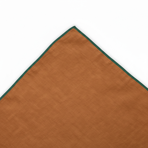 Cinnamon Brown Linen Bedsheet Set