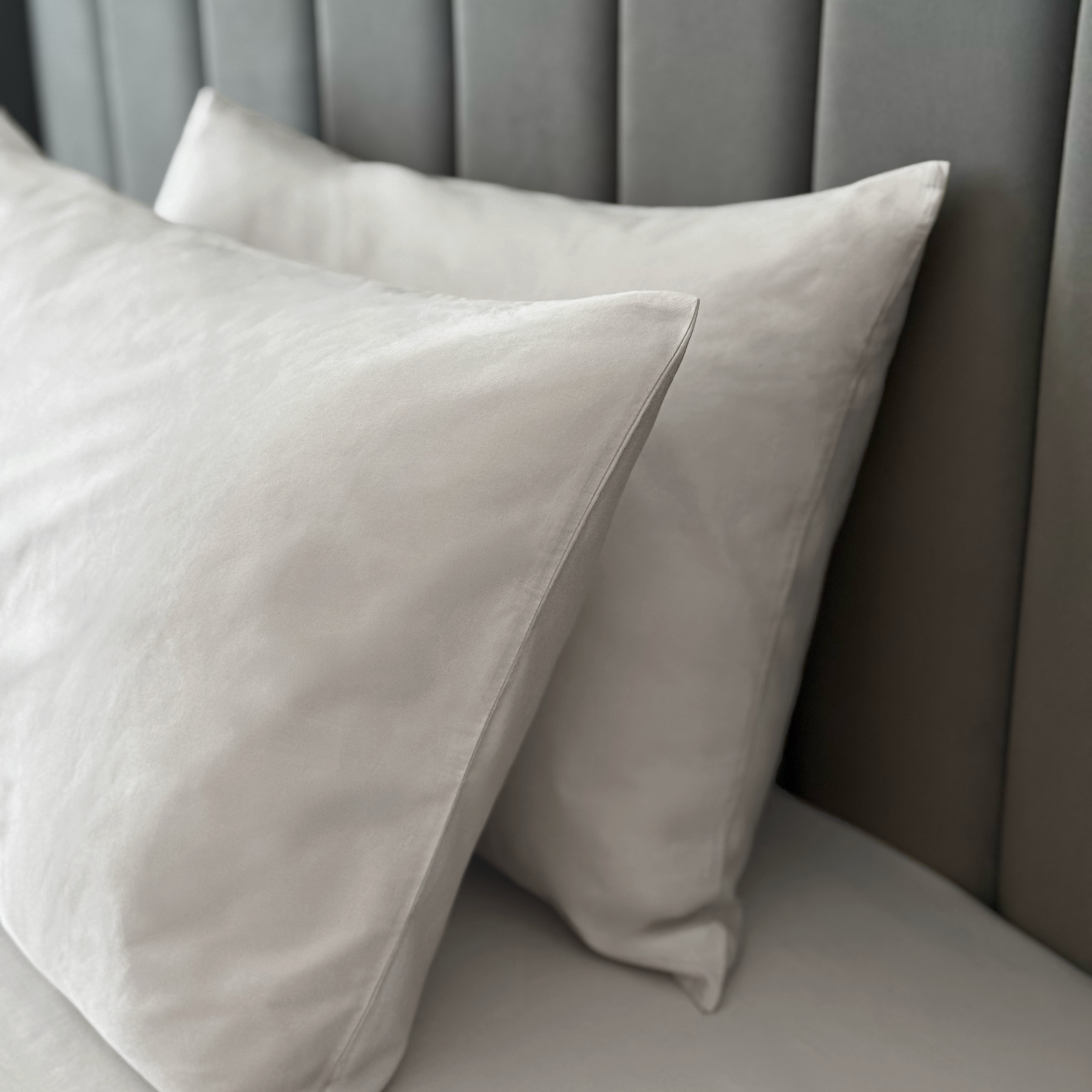 Loom Beige Percale Pillow Cases (Set of 2)