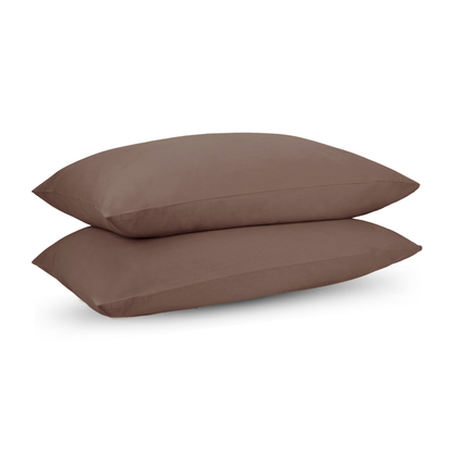 Riverbed Brown Percale Cooling Bedsheet Set