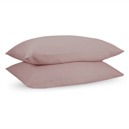 Terra Pink Percale Cotton Cooling Bedsheet Set