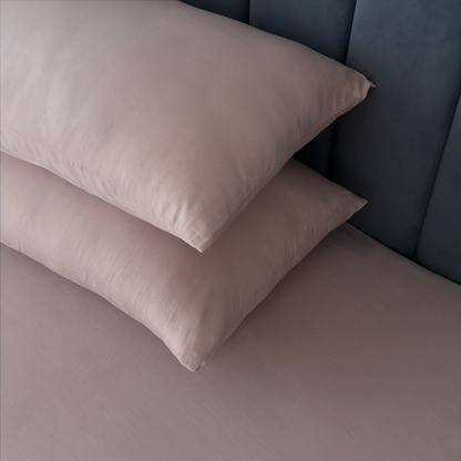 Blush Pink Percale Pillow Cases (Set of 2)