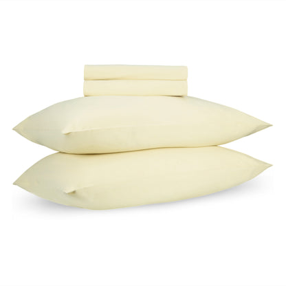 Butter Yellow Percale Cooling Bedsheet Set