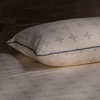 Tavam Hand Block Printed Cotton Bedsheet Set