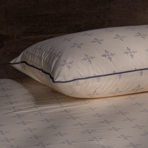 Tavam Hand Block Printed Cotton Bedsheet Set