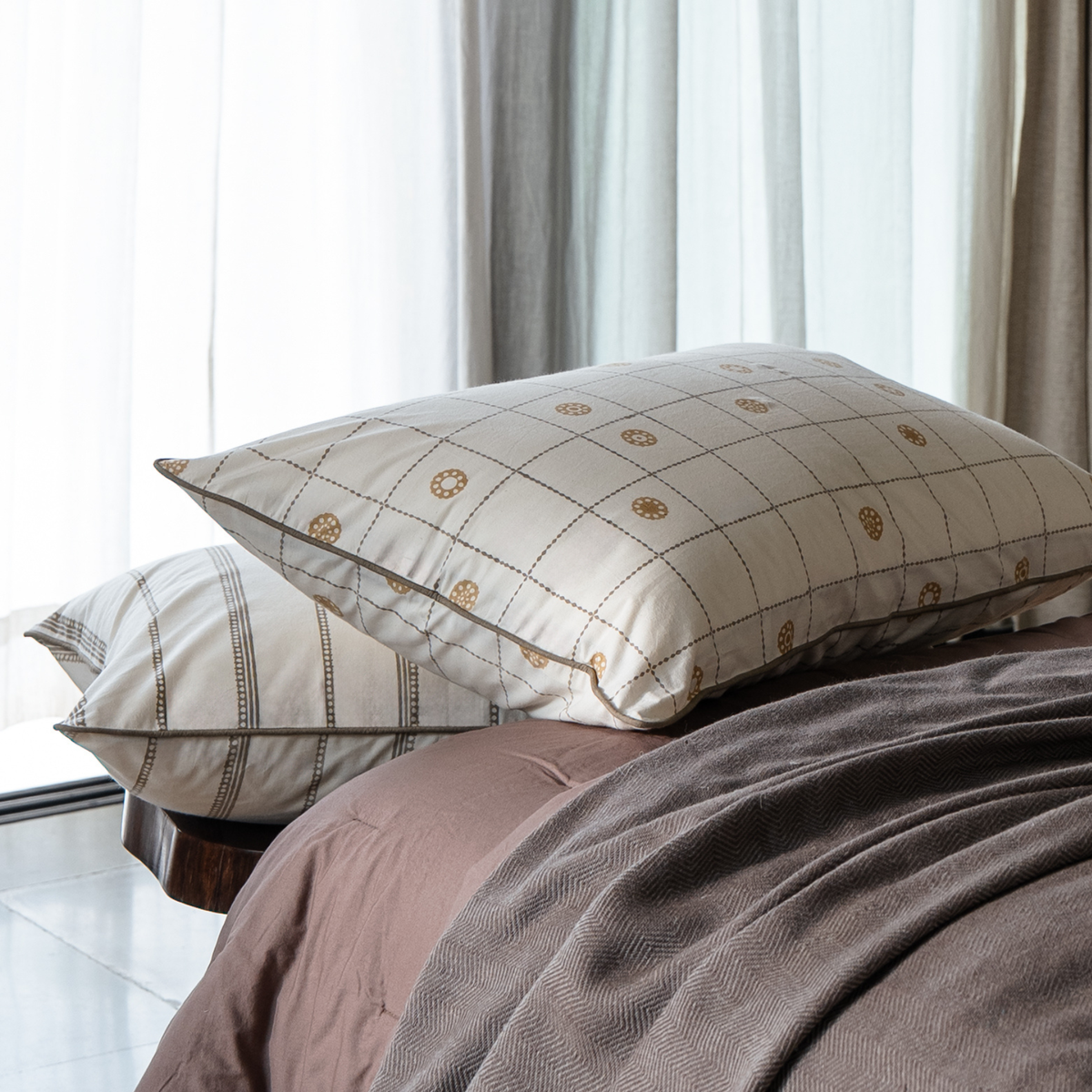 Ponnu Hand Block Printed Cotton Play Pillowcase