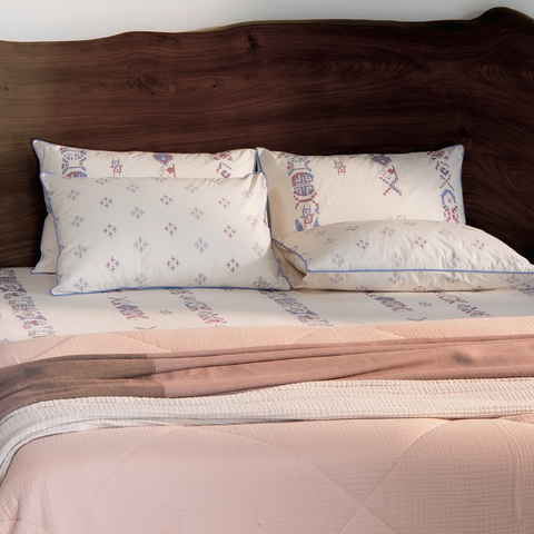 Darra Hand Printed Cotton Bedsheet Set