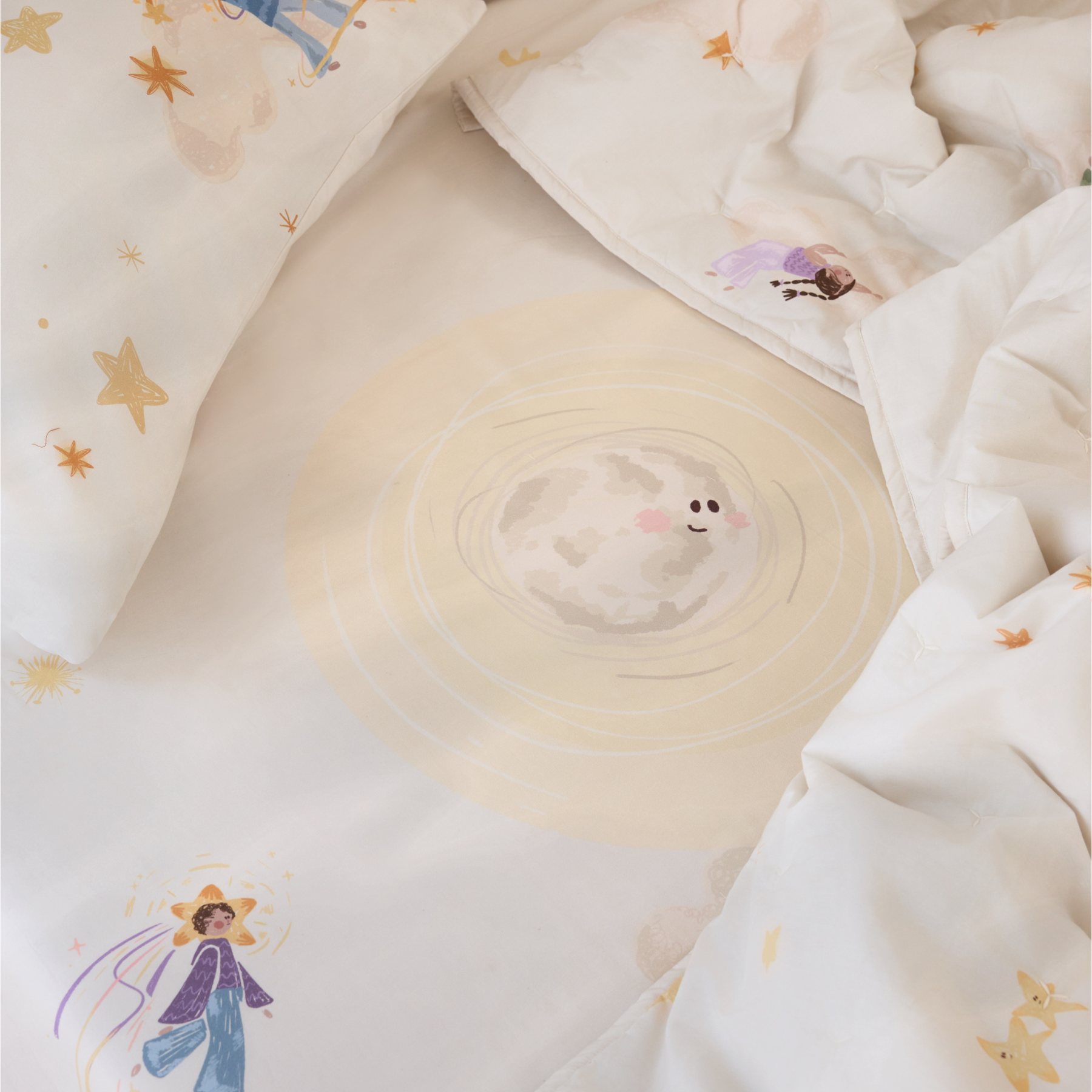 Moonbound Cotton Bedsheet Set