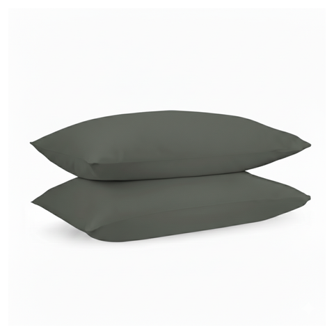Aegean Blue Percale Pillow Cases (Set of 2)