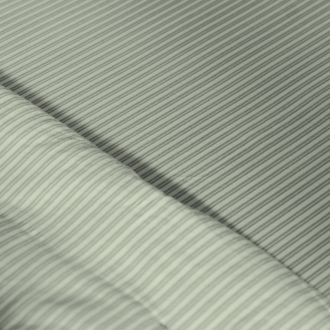 Pine Green Yarn Dyed Pin Stripe Bedsheet Set