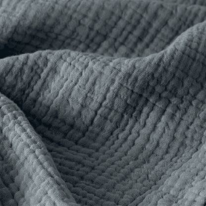 Ocean Blue Cotton Gauze Light Blanket
