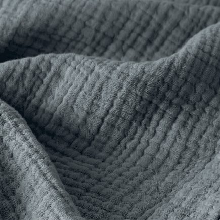 Ocean Blue Cotton Gauze Light Blanket