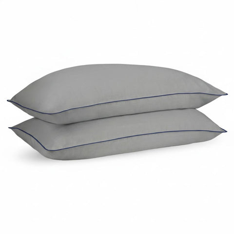 Pebble Gray Linen Pillow Cases (Set of 2)