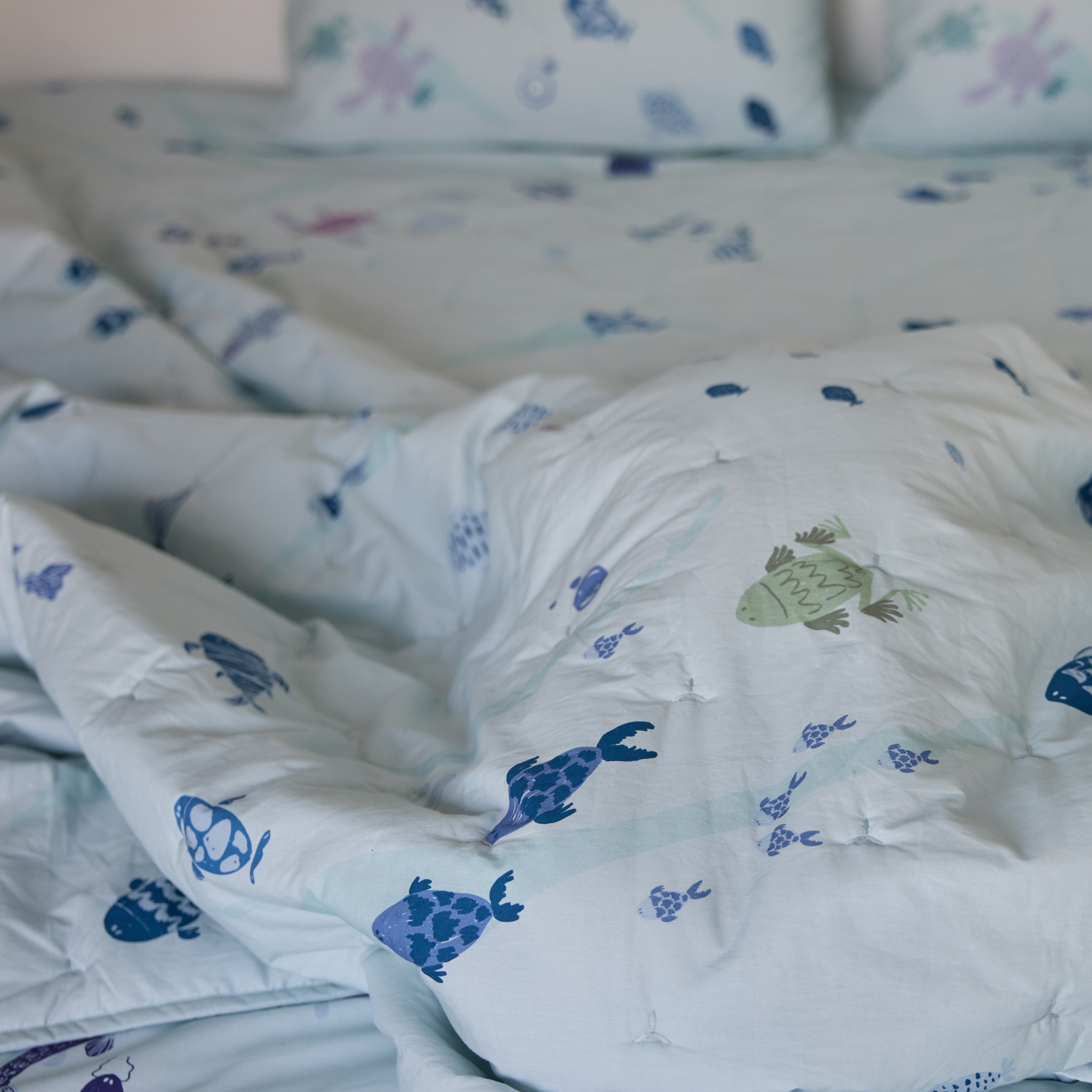Ripple Tales Percale Cotton Quilt