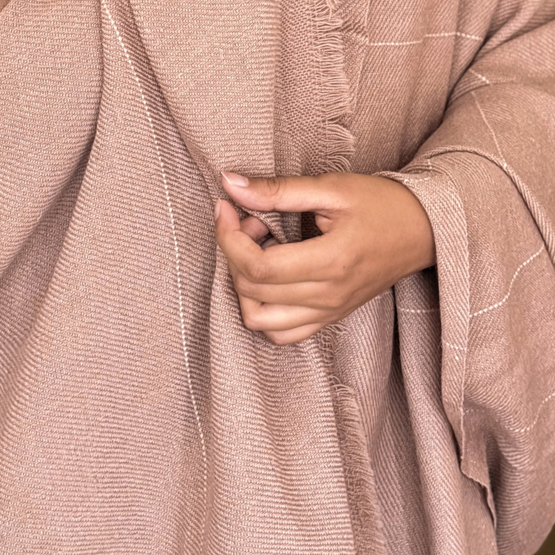 Desert Sand Merino Hand Woven Woollen Throw