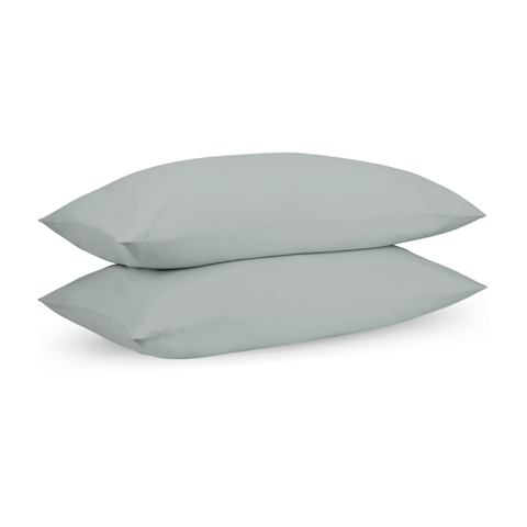 Rain Green Percale Pillow Cases (Set of 2)