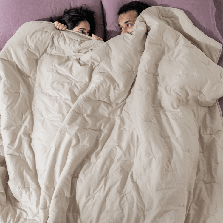 Loom Beige Percale Temperature Regulating Quilt