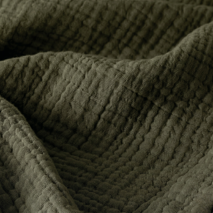 Olive Grove Cotton Gauze Light Blanket