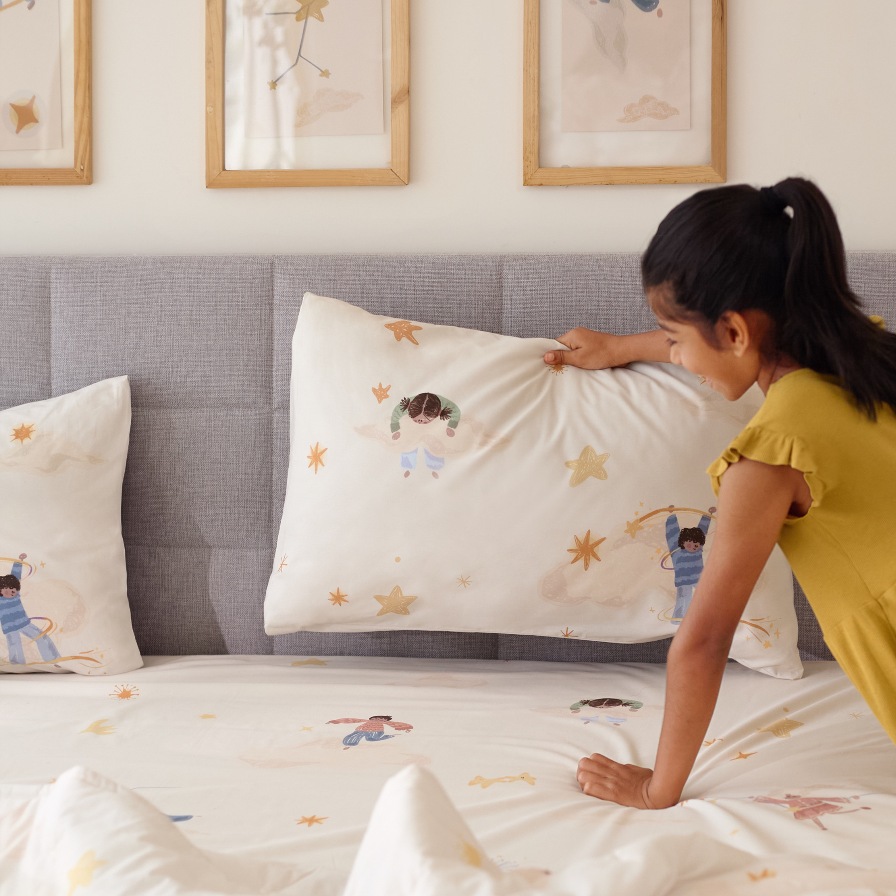 Moonbound Cotton Bedsheet Set