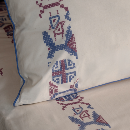 Darra Hand Printed Cotton Bedsheet Set