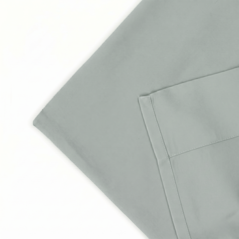 Rain Green Percale Pillow Cases (Set of 2)
