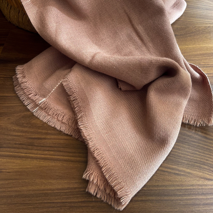 Desert Sand Merino Hand Woven Woollen Throw
