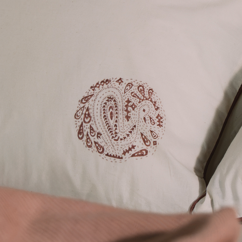 Moro Hand Block Printed Cotton Bedsheet Set