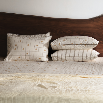 Thodu Hand Block Printed Cotton Bedsheet Set