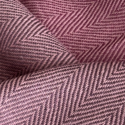 Purple Mauve Merino Hand Woven Woollen Throw