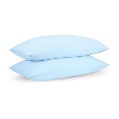 Blue Summer Percale Pillow Cases (Set of 2)