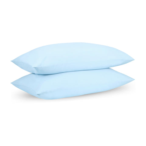 Blue Summer Percale Pillow Cases (Set of 2)