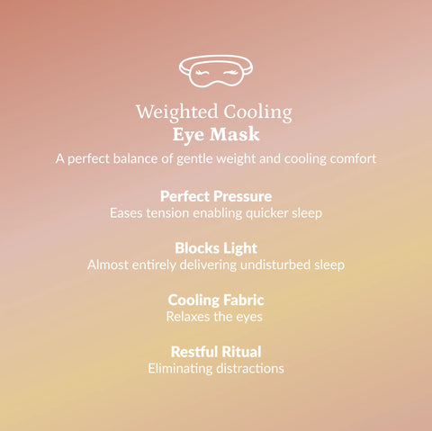 Loom Beige Weighted Eye Mask