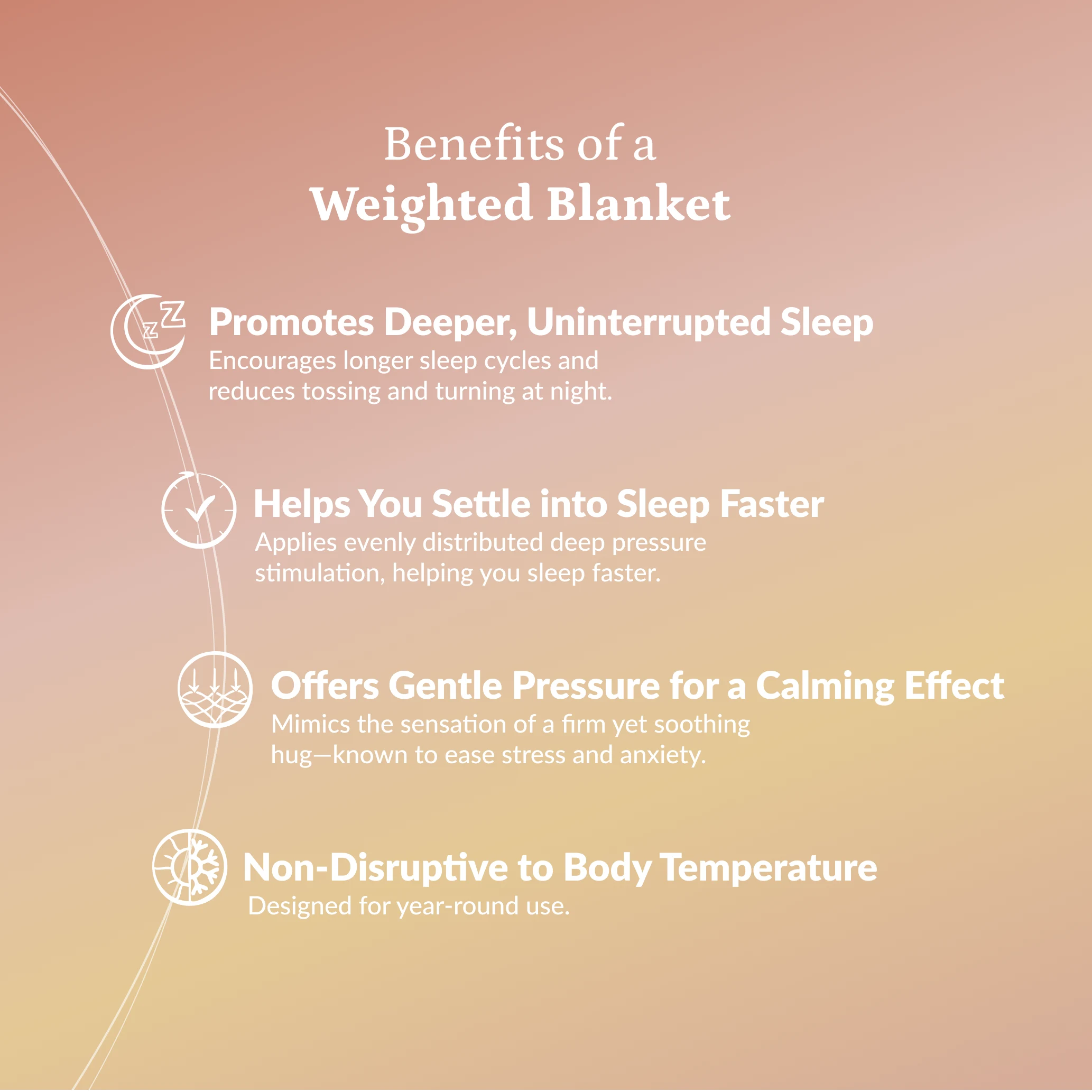 Riverbed Brown Percale Cooling Weighted Blanket