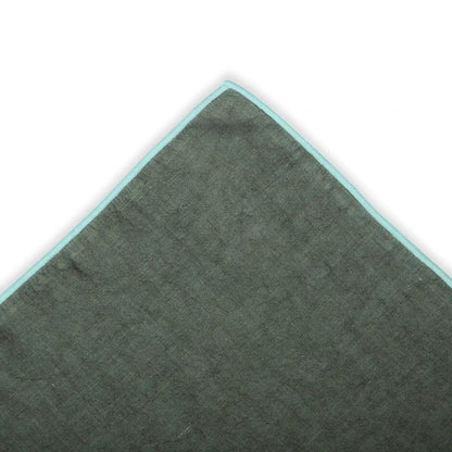 Forestwood Green Linen Bedsheet Set