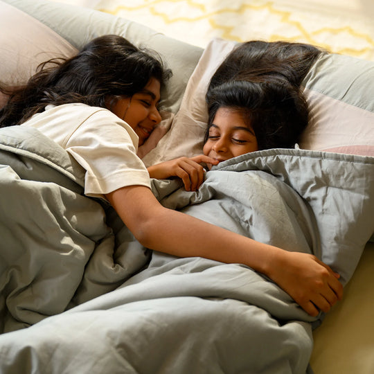 Rain Green Percale Cooling Quilt