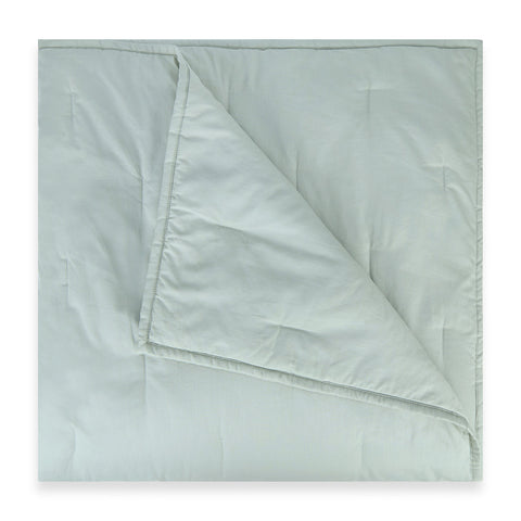 Rain Green Percale Cooling Quilt