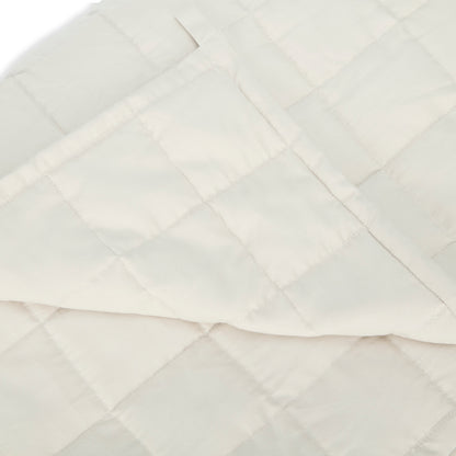 Loom Beige Percale Cooling Weighted Blanket