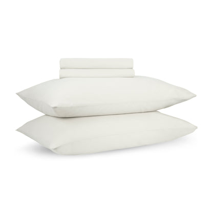 Loom Beige Percale Cooling Bedsheet Set