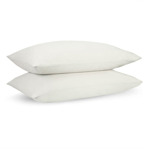 Loom Beige Percale Pillow Cases (Set of 2)