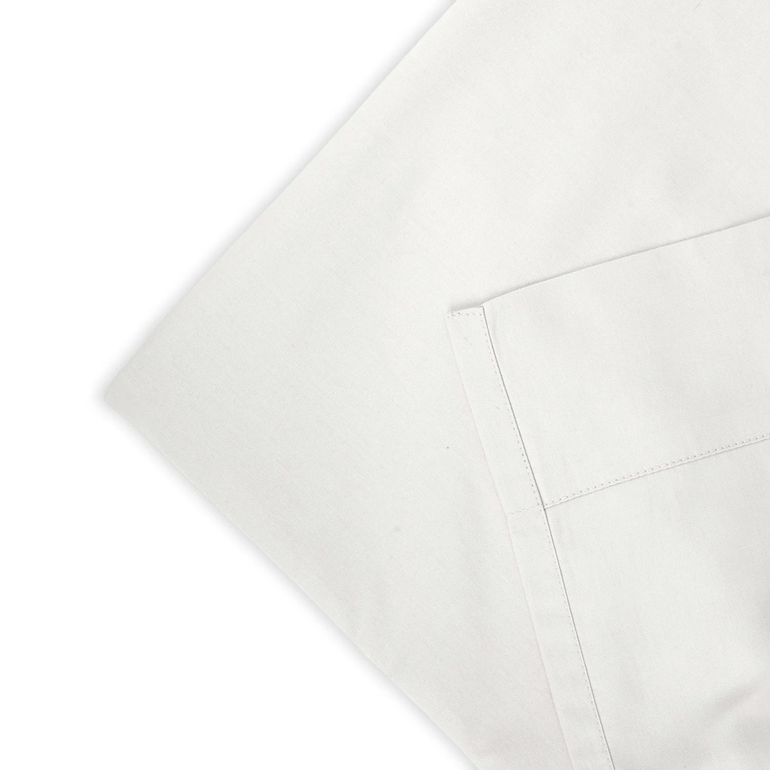 Milky White Percale Cooling Bedsheet Set