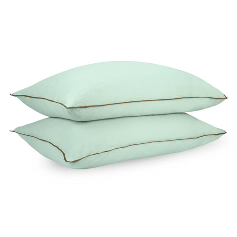 Mint Green Linen Pillowcase (Set of 2)