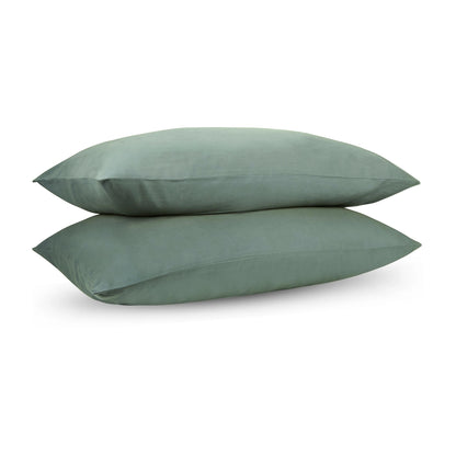 Pine Green Percale Cooling Bedsheet Set