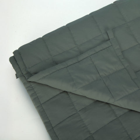Pine Green Percale Weighted Blanket