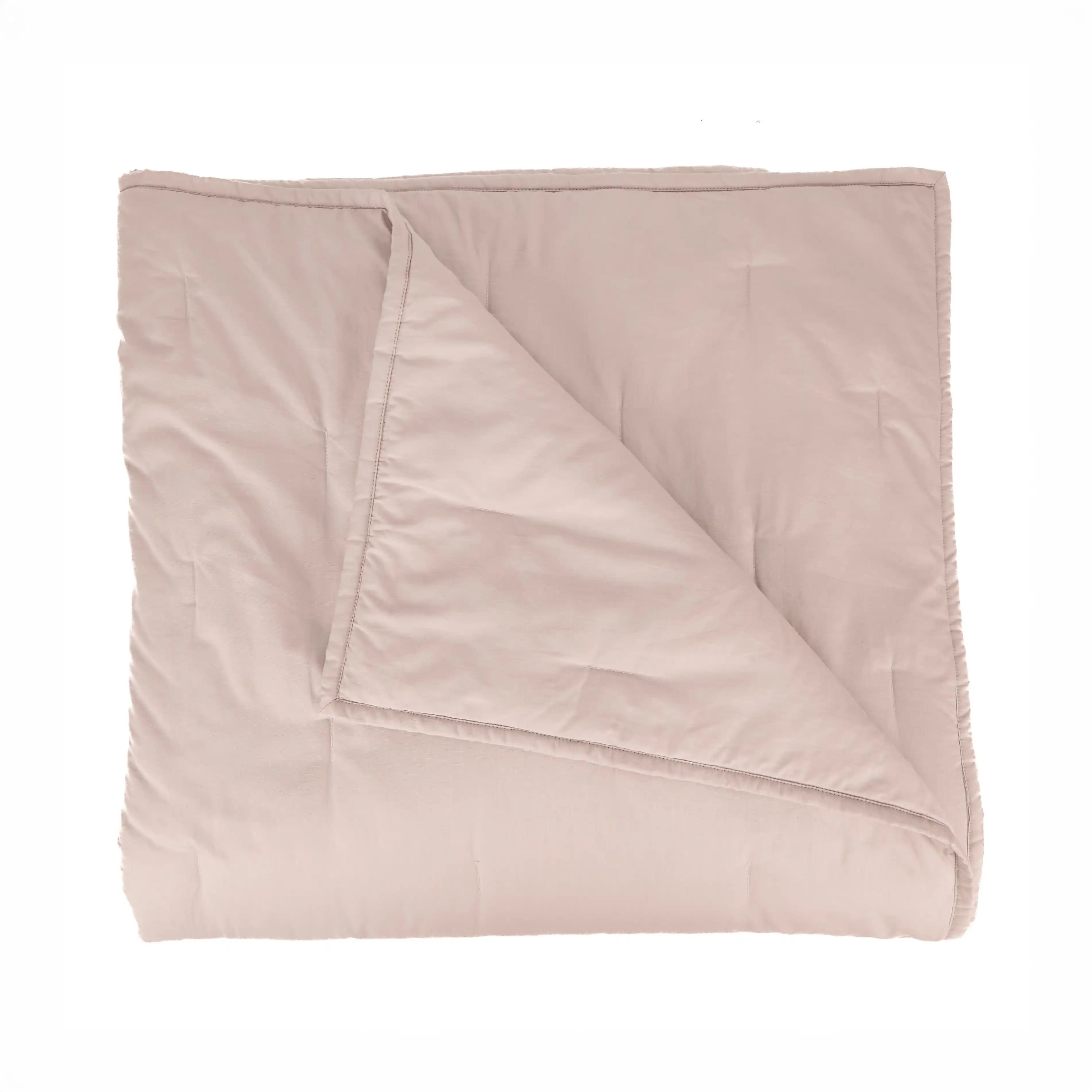 Terra Pink Percale Cooling Quilt