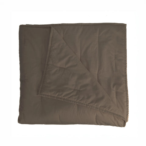 Riverbed Brown Percale Quilt