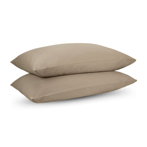 Riverbed Brown Percale Pillow Cases (Set of 2)