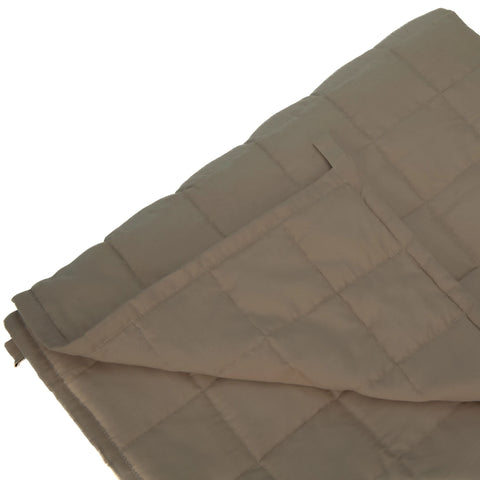 Riverbed Brown Percale Weighted Blanket