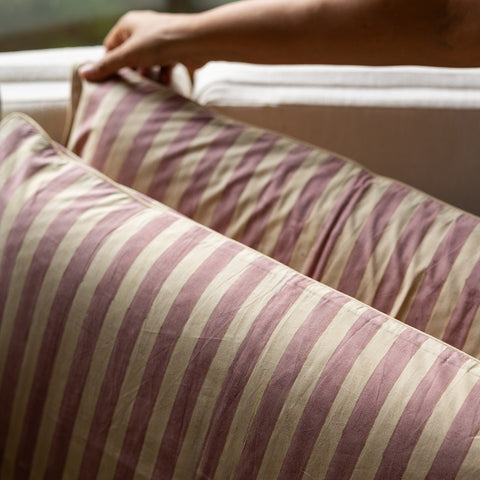 Sunbeam Glow Block Printed Percale Pillow Cases (Set of 2)