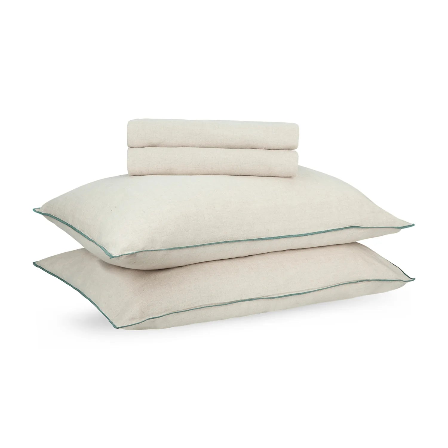 Beige Dunes Linen Bedsheet Set