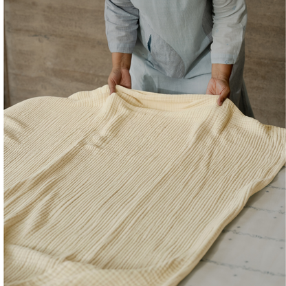 Yellow Cotton Gauze Light Blanket