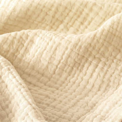 Yellow Cotton Gauze Light Blanket